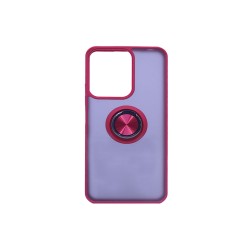 Case with Support Ring for Xiaomi Redmi 13C/Poco C65 Somked Red Case with Support Ring for Xiaomi Redmi 13C/Poco C65 Somked Red